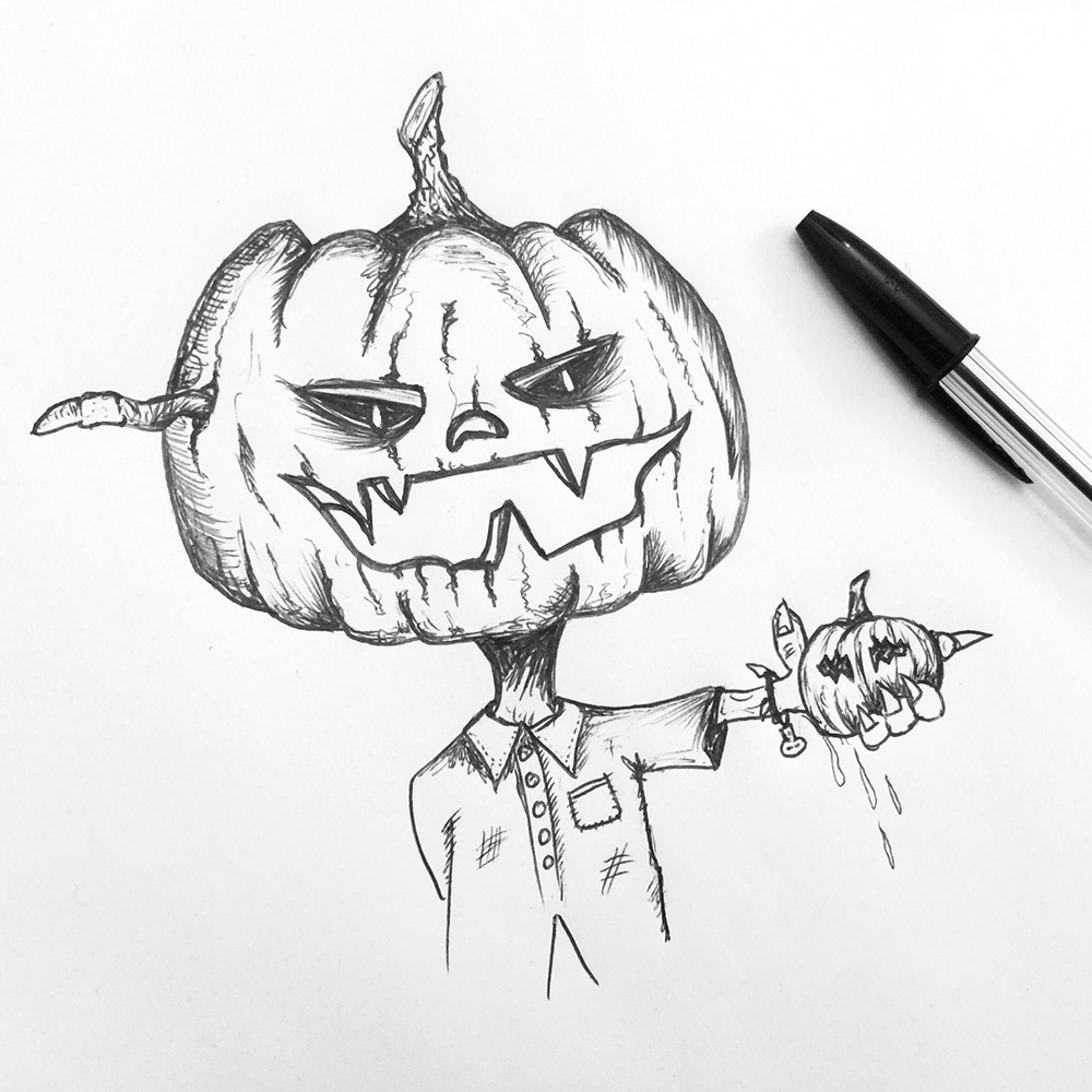 √ How to draw scary things for halloween ann's blog