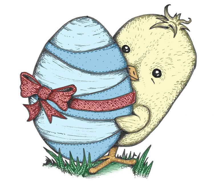 FREE Easter Chick Drawings Cute Easter Chicks to print and colour in